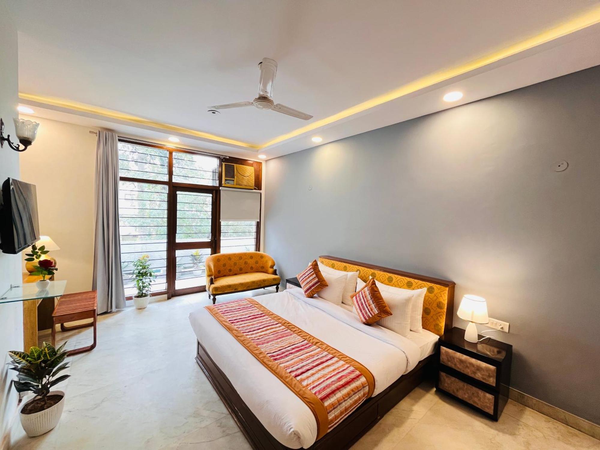 Grove Residency Hauz Khas New Delhi Couple Friendly Hotel Екстериор снимка